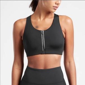 Athleta Zip Along Sports Bra D-DD